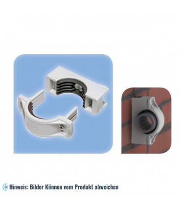 Rohrschelle Kunststoff/Gummi 38 - 44 mm, NRW 1.1/4"- direkte Befestigung