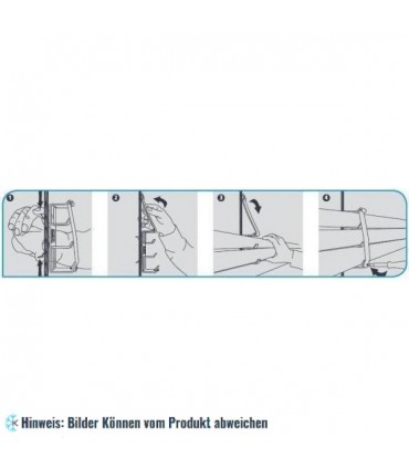 Dreifache Rohrhalterung Metall 1/2" 1.1/8" 3/4" - 5/8" 1" 1.1/8", M8/M10 (Set aus 5 Stk.)