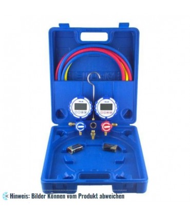 Digitale Monteurhilfe + 2 Schäuche in Koffer VDG-2-S1 für R717, R32, R1234yf, R290, R410A, R134a, R404A, R407C, R507