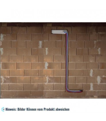 Umkehrbare Kondensatwanne (Unterputzkasten für Rohbau) mit horizontalem Abfluss - 427 x 113 x 65 mm