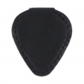Gitarren-Pick-Fall Magnetischer Aufbewahrung sfall Leder Soft Guitar Pick Tasche für Bassgitarren spieler Farbe Schwarz