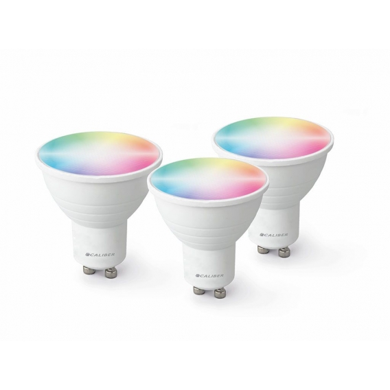 Caliber HBT-GU10-3PACK - Intelligente Glühbirne - 3er Pack - GU10 - RGB und weiße Farben