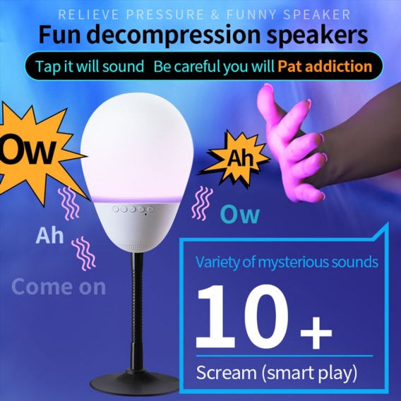 LED RGB T6 Bluetooth 5.0 Lautsprecher Beat Dekompression Spielzeug Drahtloser Bluetooth Lautsprecher Unterhaltung HiFi Bass Ster