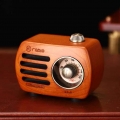 Mini Retro Design Bluetooth-Lautsprecher und FM-Radio R918-A/C Hellbraun