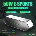 INSMA Lautsprecher Audio Boxen 50W Super Tiefe Tonlage bluetooth V5.0 AUX TFCard