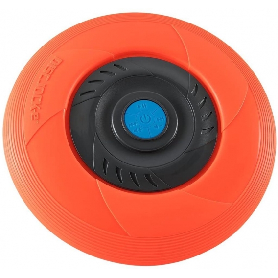 Disc Jock-E Fliegende Musik-Disc, Wurfscheibe mit Bluetooth-Lautsprecher orange