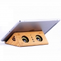 Bamboo Design Induktion Mini-Stereolautsprecher und Tablet-Halter