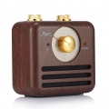 Mini Retro Design Bluetooth-Lautsprecher und FM-Radio R917-B Dunkelbraun
