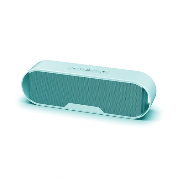 Mini Stereo Bluetooth Lautsprecher mit vibrierender Membran und Super ... Blau