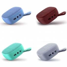 More about Mini Retro Design Bluetooth-Lautsprecher in Leinwand Blau
