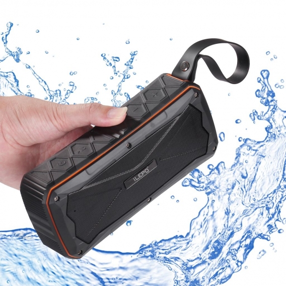 Mini wasserdichter Bluetooth-Lautsprecher für Sport und Outdoor und Power ... Orange