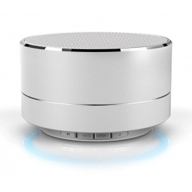 More about Bluetooth-Mini-Lautsprecher aus gebürstetem Metall mit reflektierendem LED-Licht A10 Pink