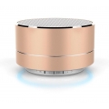 Bluetooth-Mini-Lautsprecher aus gebürstetem Metall mit reflektierendem LED-Licht A10 Pink