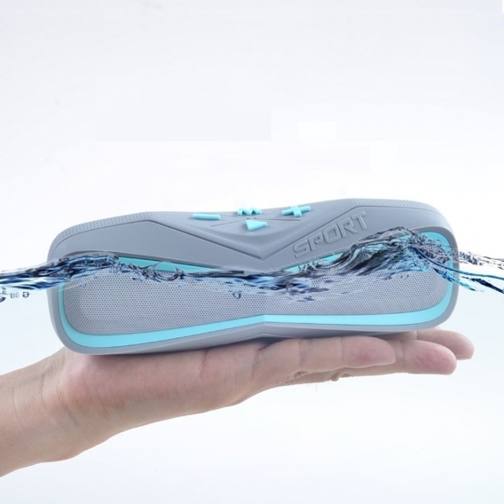 Mini wasserdichter Bluetooth-Lautsprecher für Sport und Outdoor C27 Blau