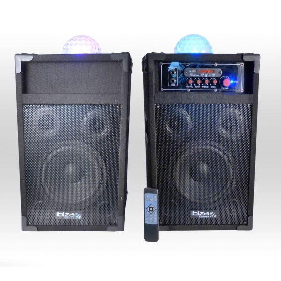 Aktiv-Passiv-Lautsprecher 250W PMPO Karaoke + Astro