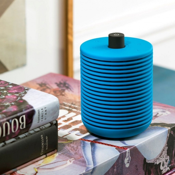 Lexon HIBI, wiederaufladbares FM Radio und Bluetooth-Speaker, versch Farben Farbe: Blau