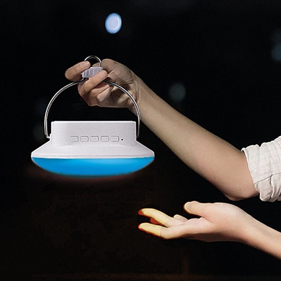 SMOOZ Bluetooth Lautsprecher mit Farbwechsel-LED Disc Kunststoff 2605451