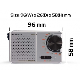 More about Caliber HPG311R - Tragbares FM AM-Radio - Grau