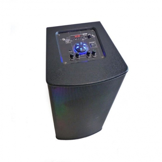 INOVALLEY MS05XXL - 800W Bluetooth Karaoke-Lichtlautsprecher - 7 LED-Lichtmodi - UKW-Radio, USB, Mikrofoneingang - LED-Bildschir