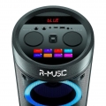 R-MUSIC Booster Party – kabelloser Hochleistungs-BT-Lautsprecher – 600 W – Lichtshow – Equalizer – USB, microSD – LED-Bildschirm