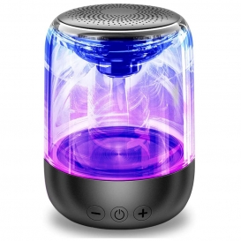 More about Bluetooth Lautsprecher,tragbar verstellbar 7 Farben 360 ° Stereo-Sound Kristallglas Musik Speaker mit 8 Stunden Spielzeit, funkt