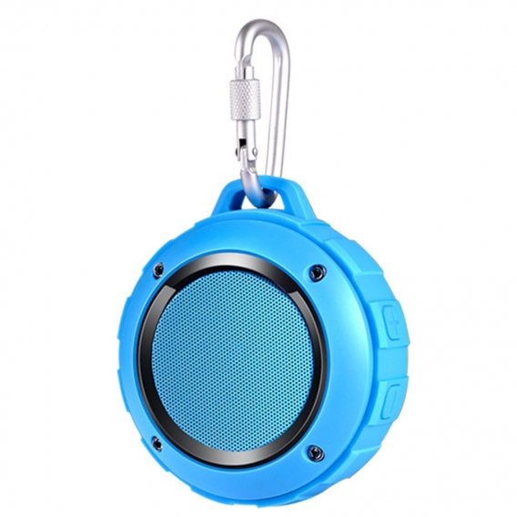 Wasserdicht Bluetooth Lautsprecher, Kabellos Mini Dusche Lautsprecher mit HD Stereo, Saugnapf, Karabiner, Speaker für Outdoor, W