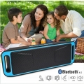 Wireless Bluetooth Lautsprecher, Tragbarer Stereo-Lautsprecher, HD Audio– Blau