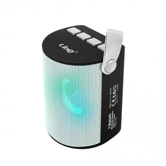 LinQ Bluetooth Wireless LED-Lautsprecher USB-Anschluss TF-Karte – Weiß