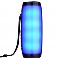 Wasserdichter LED Pulse Light Bluetooth Stereo Sound Lautsprecher TG157 Schwarz