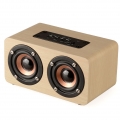 Doppellautsprecher Aus Holz Tragbarer Bluetooth Lautsprecher Bass Kabelloser Wasserdicht Speaker Eingebautem Mikrofon Spielzeit,