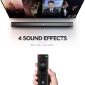 Bomaker Soundbar 2.0 Kanal, Soundbar 120 dB 37 Zoll Lautsprecher Bluetooth 5.0 mit Eingebaute Bass,DSP für TV (mit AUX,USB,Optis