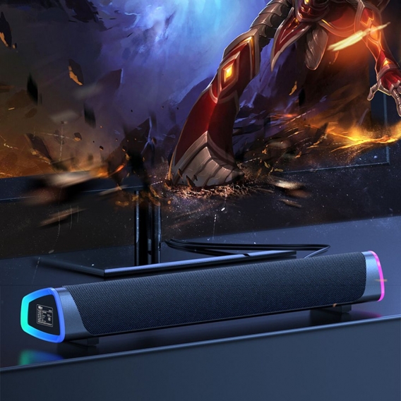 Insma Soundbar 3D Lautsprecher Surround Stereo bluetooth Subwoofer für Laptop PC Theater TV