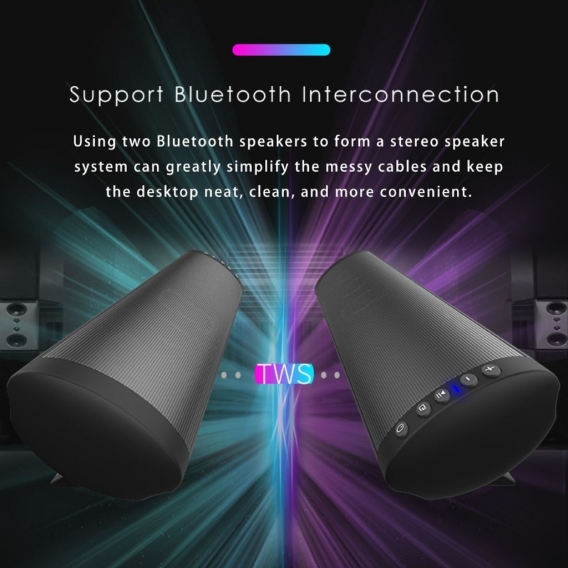 BS-41A Bluetooth-TV-Soundbar-Lautsprecher an der Wand Heimkinosystem Soundbar Schwarz 552g