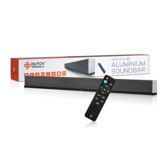 DUTCH ORIGINALS Aluminium TV Soundbar, Lautsprecher für Fernseher, mit HDMI ARC, Bluetooth und Aux