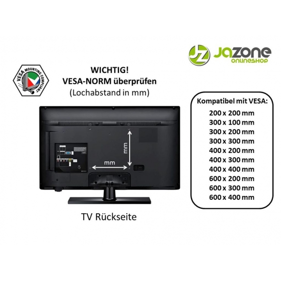 TV Fernseher Deckenhalterung 32-70 Zoll A54 VESA 200x200 300x200 300x300 400x200 400x400 mm Neigbar Schwenkbar Drehbar