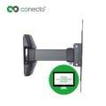 conecto CC50269 Wandhalterung für TV Geräte mit 58-107 cm (23-42 Zoll), neigbar: -10° bis 3°, schwenkbar: -90° bis 90°, Wandabst