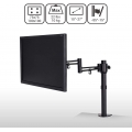 Fleximounts M21  Monitorhalter Tischhalterung Standfuß für 10"-27" LCD LED TV Bildschirme Flachbildschirm, Belastbarkeit:10 kg, 