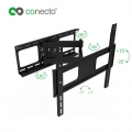 conecto CC50272 Wandhalterung für TV Geräte mit 81-140 cm (32-55 Zoll), neigbar: -20° bis 10°, schwenkbar: -90° bis 90°, Wandabs