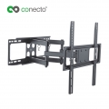 conecto CC50274 Wandhalterung für TV Geräte mit 81-140 cm (32-55 Zoll), neigbar: -15° bis 5°, schwenkbar: -60° bis 60°, Wandabst