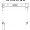 SCHWAIGER -LWH2337 011- TV Wandhalter (fix) für Flachbildschirme (81 - 140 cm), Schwarz