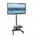 Value LCD/TV-Rollständer, schwarz, 50 kg