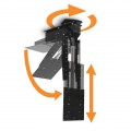 pushMAXI-TELE+ROTO - schwarz - TV Deckenhalterung elektrisch schwenkbar, teleskopierbar, drehbar, klappbar, neigbar - für bis 65
