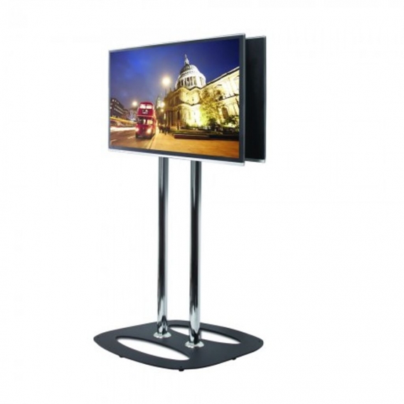 B-Tech Back-to-Back Flat Screen Floor Stand - 2.0m, BT8552-200_BB (Floor Stand - 2.0m Black/Black 50 max Weight 2 * 35 Kg)
