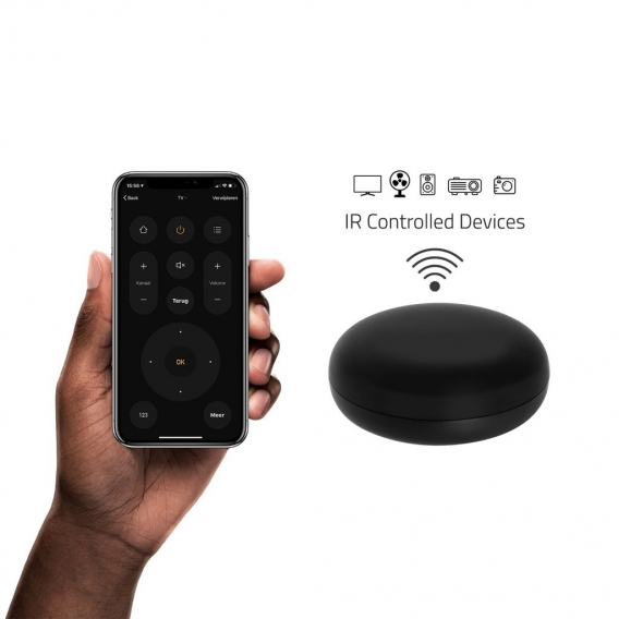 Hombli Smart IR-Fernbedienung, Universal für Smart Home, Sprachsteuerung über Kompatibel mit Alexa, Google Home, - Steuerung übe