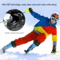 Bluetooth Motorrad Helm Intercom FM Radio MP3 GPS Walkie-Talkie Wasserdichte Ski Intercom 800-1000m【Schwarz】