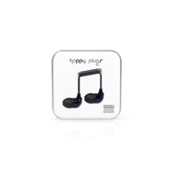Happy Plugs In-Ear - Headset - im Ohr - kabelgebunden - Schwarz