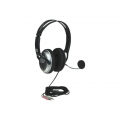 Manhattan Stereo Over-Ear Headset (3.5mm), Microphone Boom (padded) Manhattan