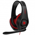Gaming-Kopfhörer Bass-Surround-Kopfhörer Kopfhörer mit Noise Cancelling-Mikrofon – Rot