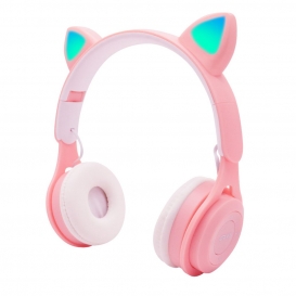 More about Kabellose Kopfhörer mit Mikrofon für Mädchen, faltbare und einziehbare Katzenohren Bluetooth 5.0 Gaming Headset mit 3 Wiedergabe