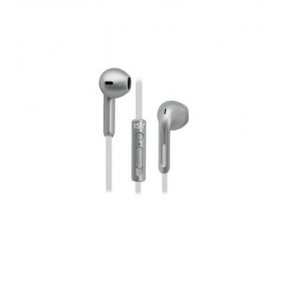 ISY Wired Earbuds Headset, silver